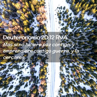 Picture 02 - Deuteronomio 20:12 RVA - Mas si no hiciere paz contigo, y emprendiere - Bible Verse Picture