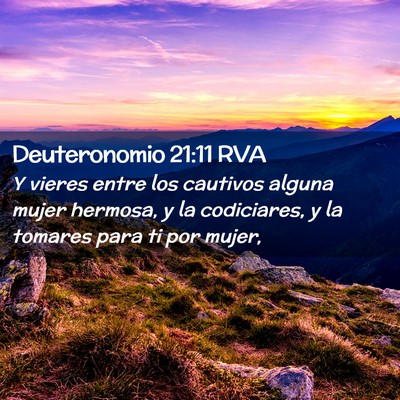 Picture 02 - Deuteronomio 21:11 RVA - Y vieres entre los cautivos alguna mujer hermosa, - Bible Verse Picture
