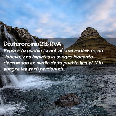Picture 02 - Deuteronomio 21:8 RVA - Expía á tu pueblo Israel, al cual redimiste, oh - Bible Verse Picture