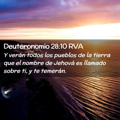 Picture 02 - Deuteronomio 28:10 RVA - Y verán todos los pueblos de la tierra que el - Bible Verse Picture