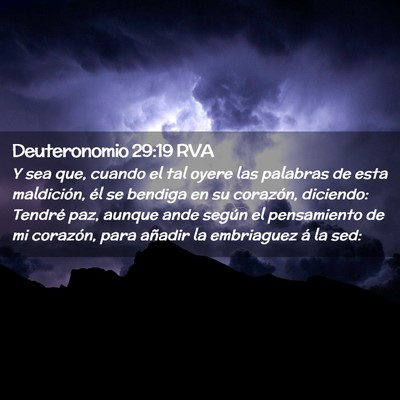 Picture 02 - Deuteronomio 29:19 RVA - Y sea que, cuando el tal oyere las palabras de - Bible Verse Picture