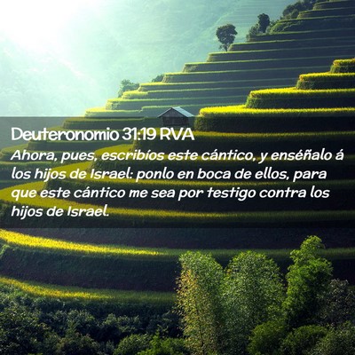 Picture 02 - Deuteronomio 31:19 RVA - Ahora, pues, escribíos este cántico, y - Bible Verse Picture