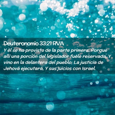 Picture 02 - Deuteronomio 33:21 RVA - Y él se ha provisto de la parte primera, Porque - Bible Verse Picture