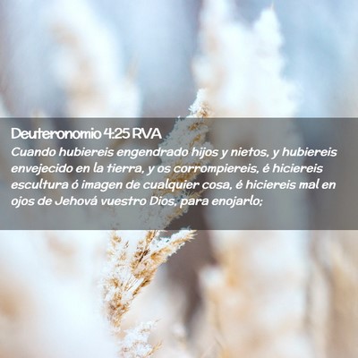 Picture 02 - Deuteronomio 4:25 RVA - Cuando hubiereis engendrado hijos y nietos, y - Bible Verse Picture