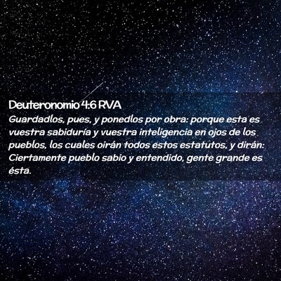 Picture 02 - Deuteronomio 4:6 RVA - Guardadlos, pues, y ponedlos por obra: porque - Bible Verse Picture