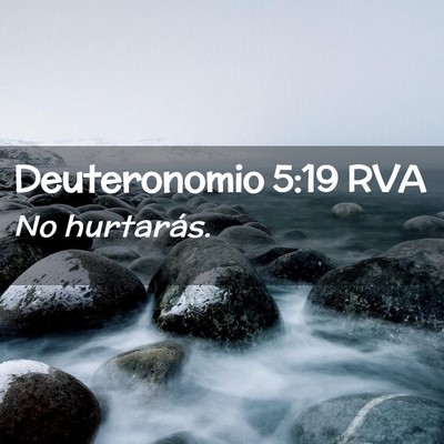 Picture 02 - Deuteronomio 5:19 RVA - No - Bible Verse Picture
