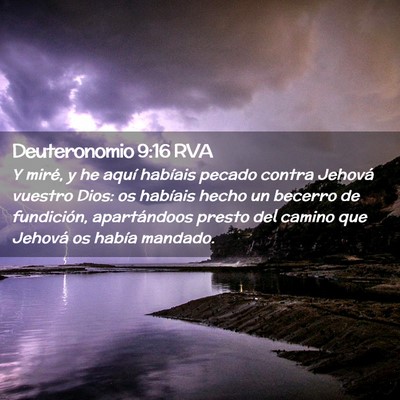 Picture 02 - Deuteronomio 9:16 RVA - Y miré, y he aquí habíais pecado contra - Bible Verse Picture