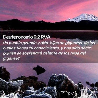Picture 02 - Deuteronomio 9:2 RVA - Un pueblo grande y alto, hijos de gigantes, de - Bible Verse Picture