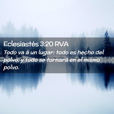 Picture 02 - Eclesiastés 3:20 RVA - Todo va á un lugar: todo es hecho del polvo, y - Bible Verse Picture