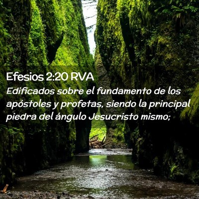 Picture 02 - Efesios 2:20 RVA - Edificados sobre el fundamento de los apóstoles - Bible Verse Picture