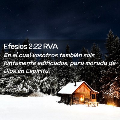 Picture 02 - Efesios 2:22 RVA - En el cual vosotros también sois juntamente - Bible Verse Picture