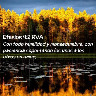 Picture 02 - Efesios 4:2 RVA - Con toda humildad y mansedumbre, con paciencia - Bible Verse Picture