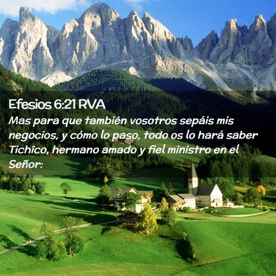 Picture 02 - Efesios 6:21 RVA - Mas para que también vosotros sepáis mis - Bible Verse Picture