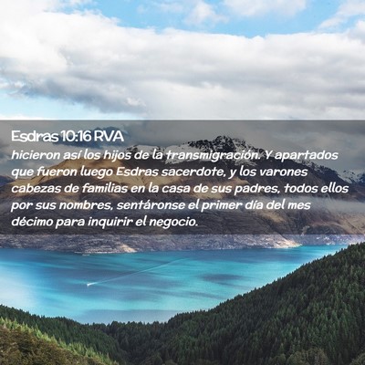 Picture 02 - Esdras 10:16 RVA - hicieron así los hijos de la transmigración. Y - Bible Verse Picture