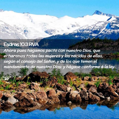 Picture 02 - Esdras 10:3 RVA - Ahora pues hagamos pacto con nuestro Dios, que - Bible Verse Picture
