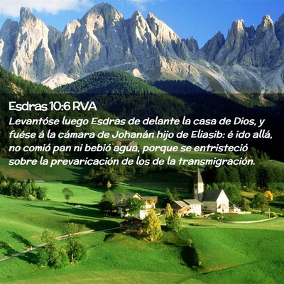 Picture 02 - Esdras 10:6 RVA - Levantóse luego Esdras de delante la casa de - Bible Verse Picture