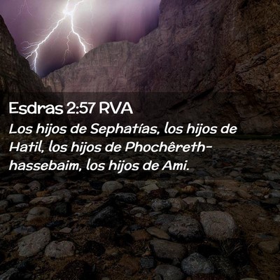 Picture 02 - Esdras 2:57 RVA - Los hijos de Sephatías, los hijos de Hatil, los - Bible Verse Picture