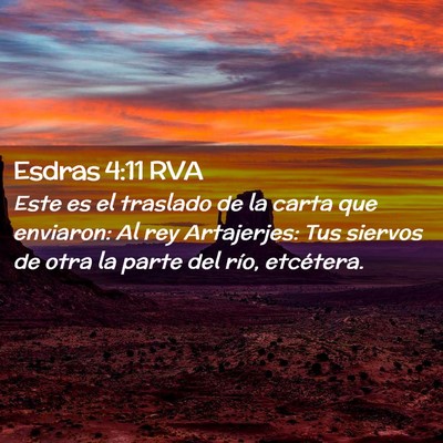 Picture 02 - Esdras 4:11 RVA - Este es el traslado de la carta que enviaron: Al - Bible Verse Picture