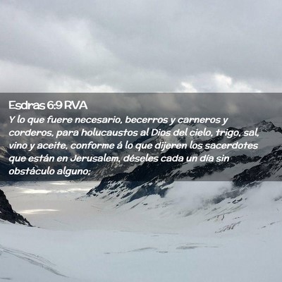 Picture 02 - Esdras 6:9 RVA - Y lo que fuere necesario, becerros y carneros y - Bible Verse Picture