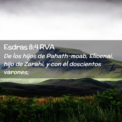 Picture 02 - Esdras 8:4 RVA - De los hijos de Pahath-moab, Elioenai, hijo de - Bible Verse Picture