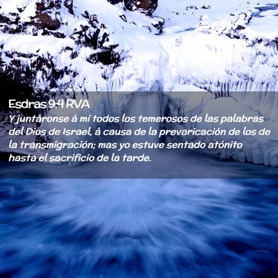 Picture 02 - Esdras 9:4 RVA - Y juntáronse á mí todos los temerosos de las - Bible Verse Picture