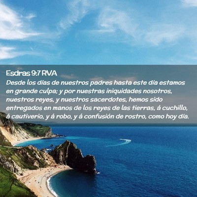 Picture 02 - Esdras 9:7 RVA - Desde los días de nuestros padres hasta este - Bible Verse Picture