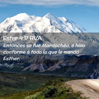 Picture 02 - Ester 4:17 RVA - Entonces se fué Mardochêo, é hizo conforme á - Bible Verse Picture