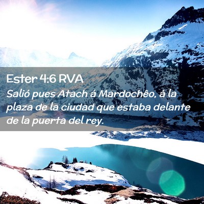 Picture 02 - Ester 4:6 RVA - Salió pues Atach á Mardochêo, á la plaza de - Bible Verse Picture
