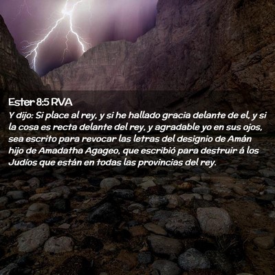 Picture 02 - Ester 8:5 RVA - Y dijo: Si place al rey, y si he hallado gracia - Bible Verse Picture