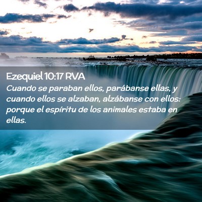Picture 02 - Ezequiel 10:17 RVA - Cuando se paraban ellos, parábanse ellas, y - Bible Verse Picture