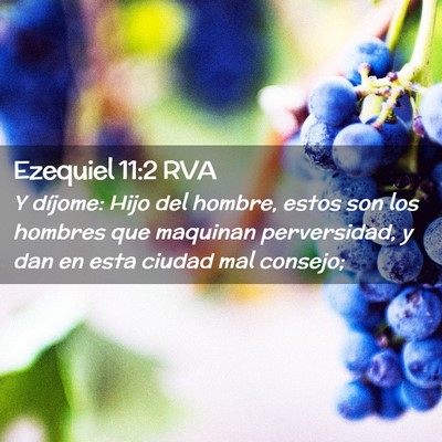 Picture 02 - Ezequiel 11:2 RVA - Y díjome: Hijo del hombre, estos son los hombres - Bible Verse Picture