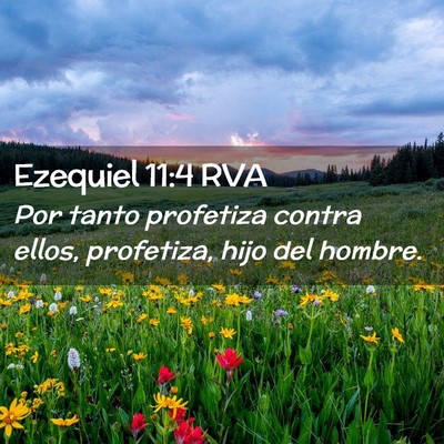 Picture 02 - Ezequiel 11:4 RVA - Por tanto profetiza contra ellos, profetiza, hijo - Bible Verse Picture