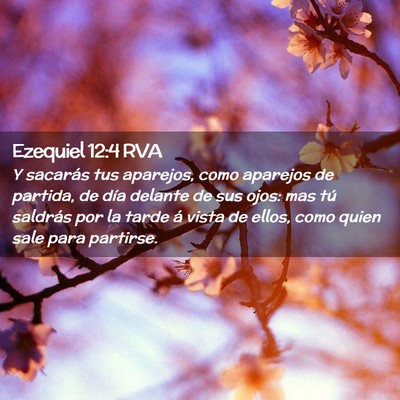 Picture 02 - Ezequiel 12:4 RVA - Y sacarás tus aparejos, como aparejos de - Bible Verse Picture