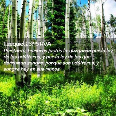 Picture 02 - Ezequiel 23:45 RVA - Por tanto, hombres justos las juzgarán por la - Bible Verse Picture