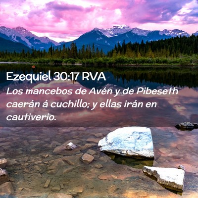 Picture 02 - Ezequiel 30:17 RVA - Los mancebos de Avén y de Pibeseth caerán á - Bible Verse Picture