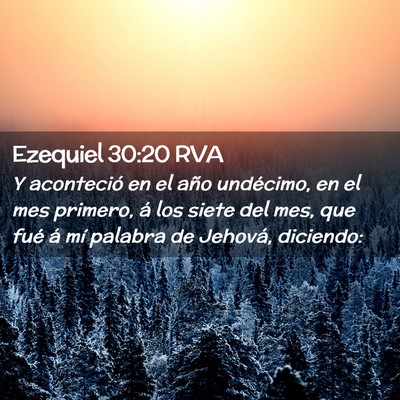Picture 02 - Ezequiel 30:20 RVA - Y aconteció en el año undécimo, en el mes - Bible Verse Picture