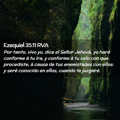 Picture 02 - Ezequiel 35:11 RVA - Por tanto, vivo yo, dice el Señor Jehová, yo - Bible Verse Picture