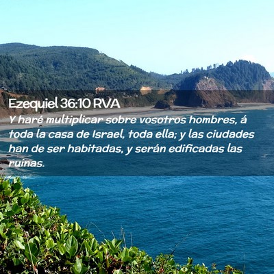 Picture 02 - Ezequiel 36:10 RVA - Y haré multiplicar sobre vosotros hombres, á - Bible Verse Picture