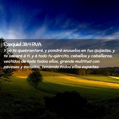 Picture 02 - Ezequiel 38:4 RVA - Y yo te quebrantaré, y pondré anzuelos en tus - Bible Verse Picture