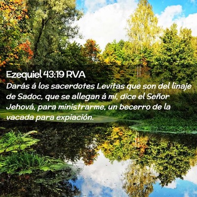 Picture 02 - Ezequiel 43:19 RVA - Darás á los sacerdotes Levitas que son del - Bible Verse Picture