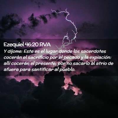 Picture 02 - Ezequiel 46:20 RVA - Y díjome: Este es el lugar donde los sacerdotes - Bible Verse Picture