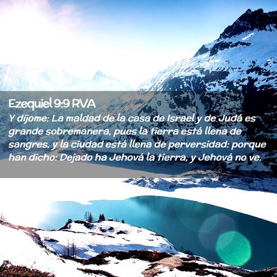 Picture 02 - Ezequiel 9:9 RVA - Y díjome: La maldad de la casa de Israel y de - Bible Verse Picture