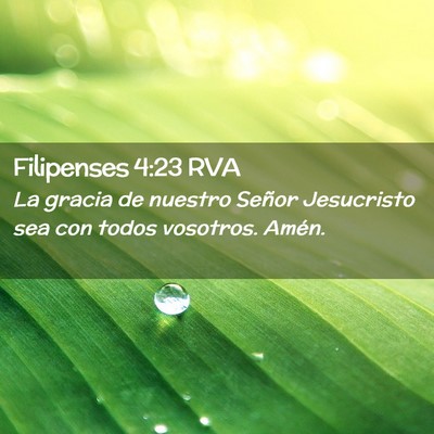 Picture 02 - Filipenses 4:23 RVA - La gracia de nuestro Señor Jesucristo sea con - Bible Verse Picture