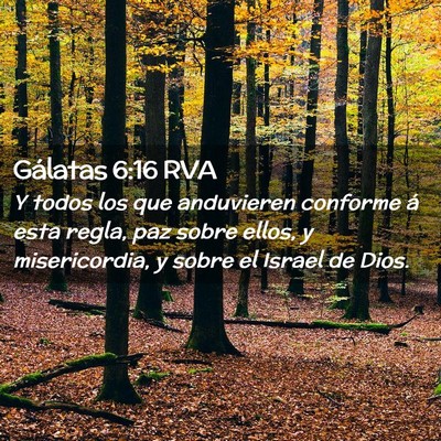 Picture 02 - Gálatas 6:16 RVA - Y todos los que anduvieren conforme á esta - Bible Verse Picture