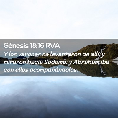 Picture 02 - Génesis 18:16 RVA - Y los varones se levantaron de allí, y miraron - Bible Verse Picture