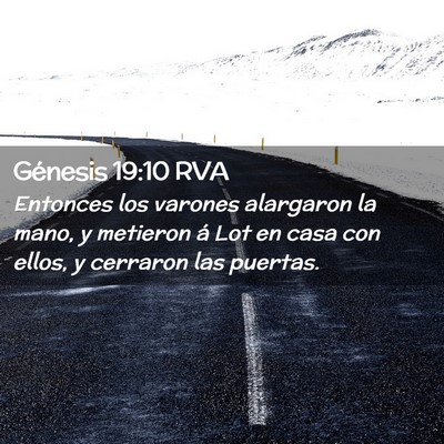 Picture 02 - Génesis 19:10 RVA - Entonces los varones alargaron la mano, y - Bible Verse Picture