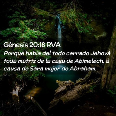 Picture 02 - Génesis 20:18 RVA - Porque había del todo cerrado Jehová toda - Bible Verse Picture