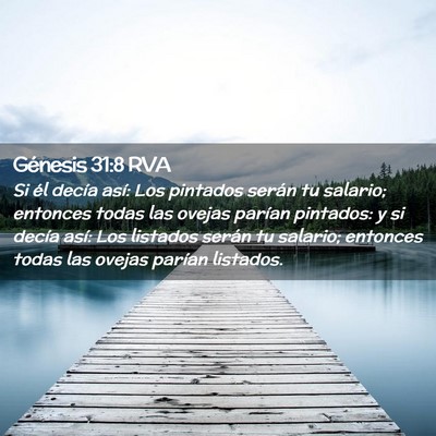 Picture 02 - Génesis 31:8 RVA - Si él decía así: Los pintados serán tu - Bible Verse Picture
