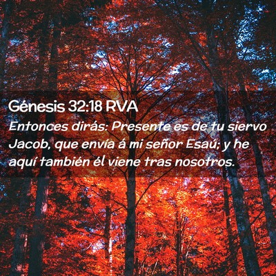 Picture 02 - Génesis 32:18 RVA - Entonces dirás: Presente es de tu siervo Jacob, - Bible Verse Picture