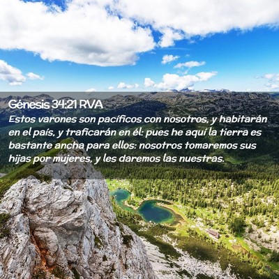 Picture 02 - Génesis 34:21 RVA - Estos varones son pacíficos con nosotros, y - Bible Verse Picture